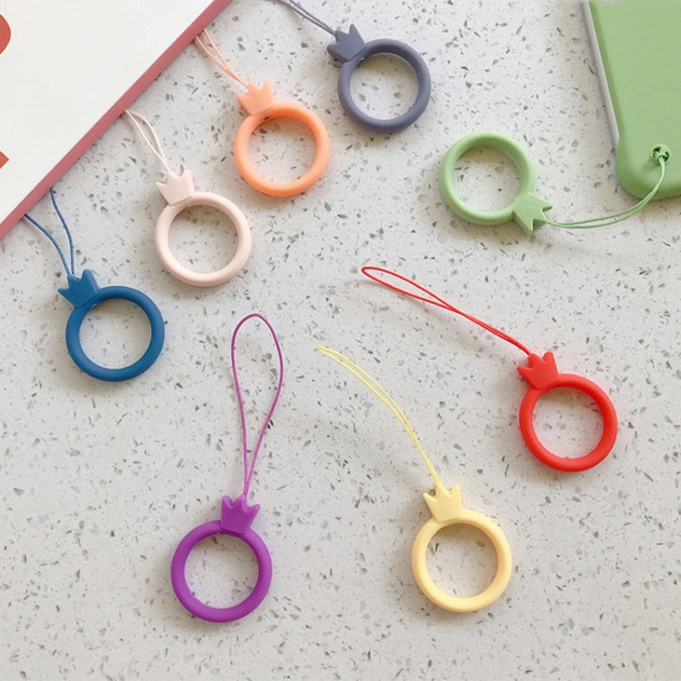 10個賣 皇冠款 指環硅膠圈手機掛繩U盤繩