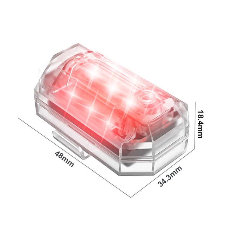 M3 震動感應摩托車自行車飛機爆閃燈巡航閃爍防追尾燈