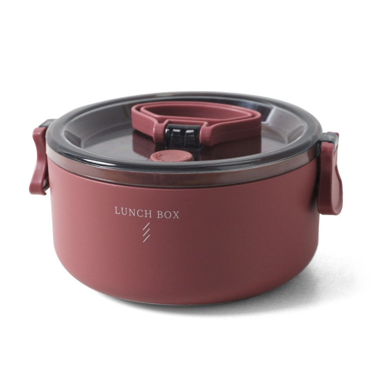 圓形便攜保溫分隔型飯盒學生上班族微波爐加熱餐盒