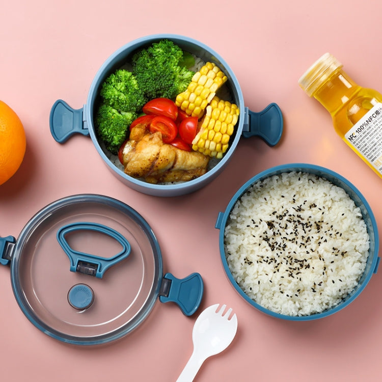 圓形便攜保溫分隔型飯盒學生上班族微波爐加熱餐盒