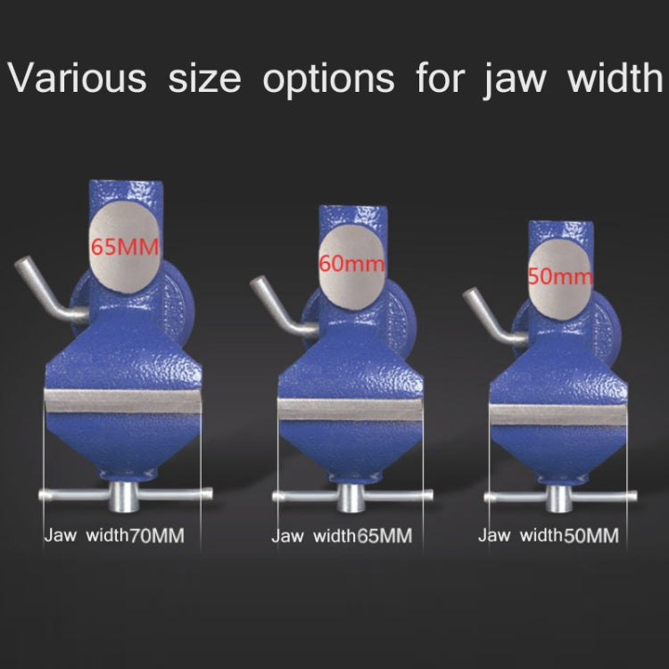 360度旋轉小型虎鉗台 平口萬向桌鉗，顏色隨機發貨