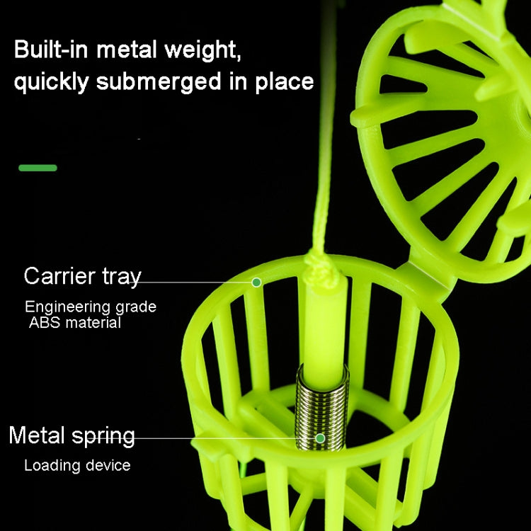 雙鈎款 粼湖手竿鰱鱅釣組魚鈎伊勢尼串鈎彈簧爆炸鈎，尺寸:6, 8, 10, 12, 14