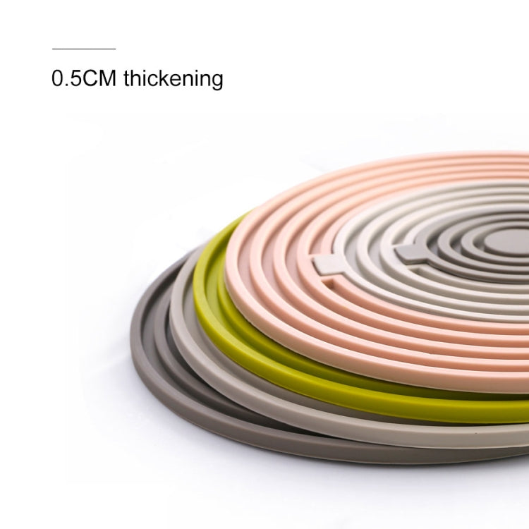 三合一 圓形硅膠隔熱墊 耐高溫多功能餐具墊組合鍋墊杯墊