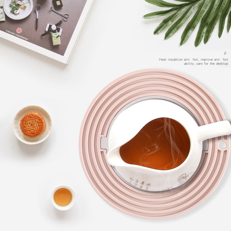 三合一 圓形硅膠隔熱墊 耐高溫多功能餐具墊組合鍋墊杯墊