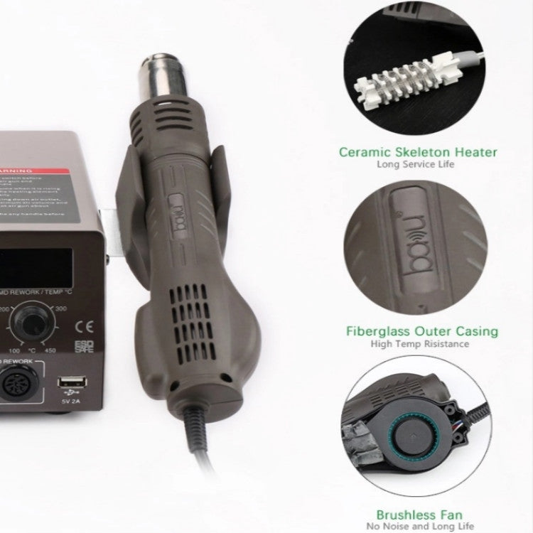 巴酷BA-602D+電焊台套裝雙數顯手機維修錫焊接工具