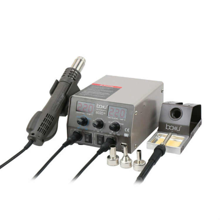 巴酷BA-602D+電焊台套裝雙數顯手機維修錫焊接工具