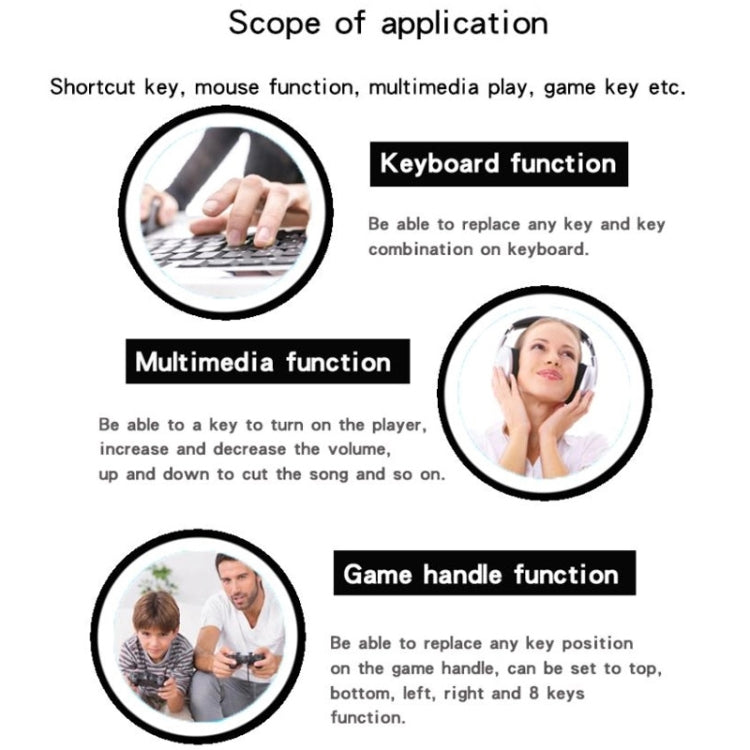 4鍵 醫療設備測試自定義一鍵連招快捷鍵鍵盤，線長：2米