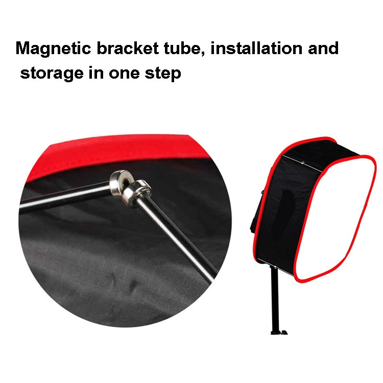 通用便攜式可摺疊 LED 視頻燈柔光箱漫射器適用於永諾神牛攝影照明