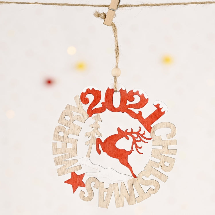 3個一賣 聖誕節裝飾用品字母牌木質掛件