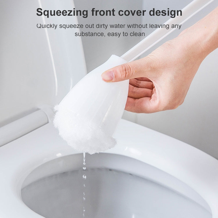 10個一賣 多功能擠水型棉廁所清潔刷 創意軟毛馬桶刷