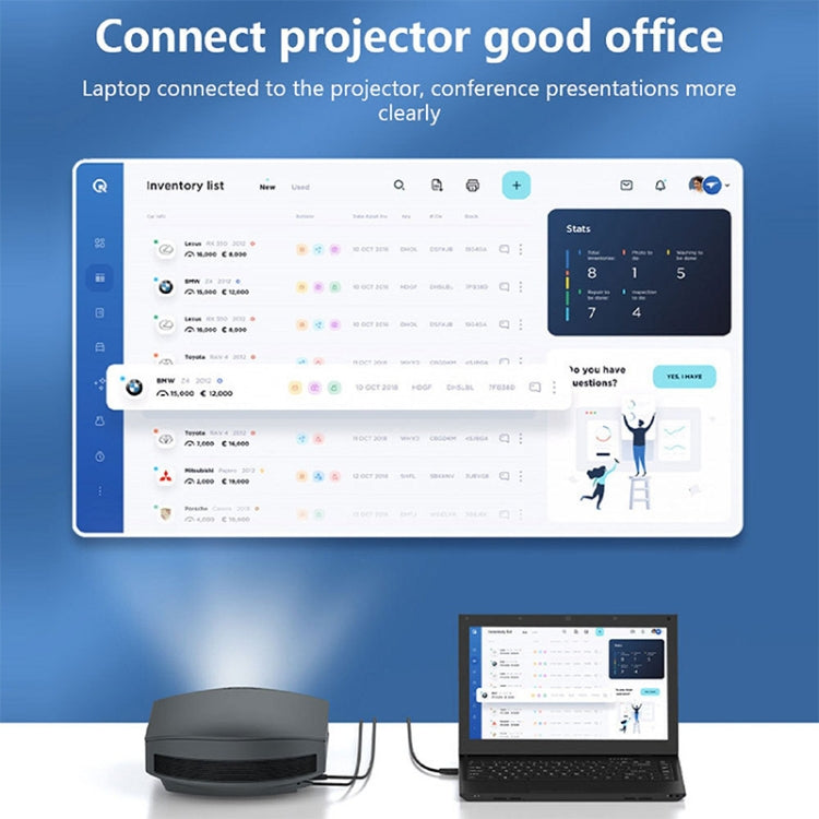 電腦電視投影連接8K高清HDMI線 顏色隨機發貨