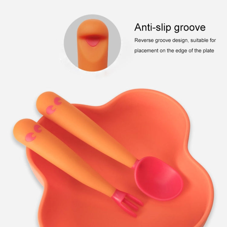 寶寶學吃飯彎曲訓練彎頭扭扭勺叉子