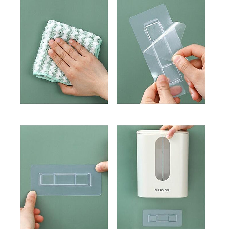 家用免打孔掛壁式一次性紙杯取杯器自動飲水機杯架