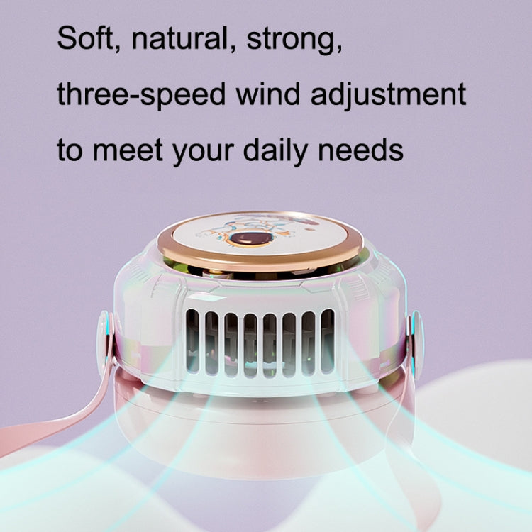 MD666-3 卡通太空艙迷你便攜無恭弘=叶 恭弘掛脖風扇