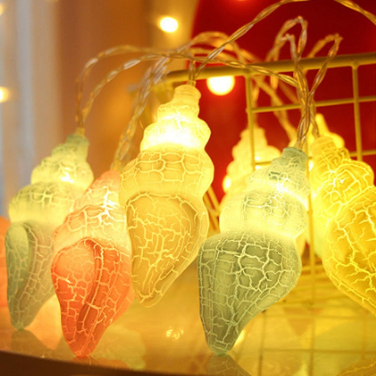 彩燈LED裂紋小海螺創意燈串家居房間節日裝飾
