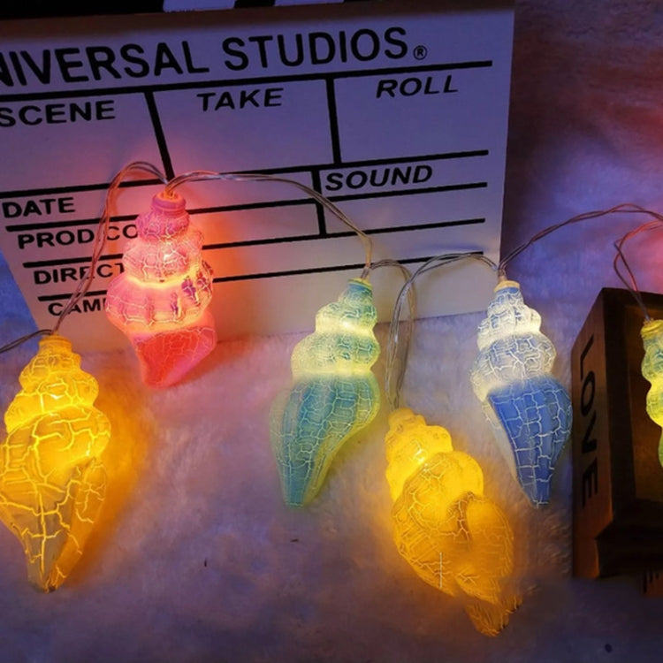 彩燈LED裂紋小海螺創意燈串家居房間節日裝飾