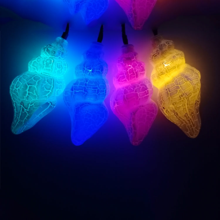 彩燈LED裂紋小海螺創意燈串家居房間節日裝飾