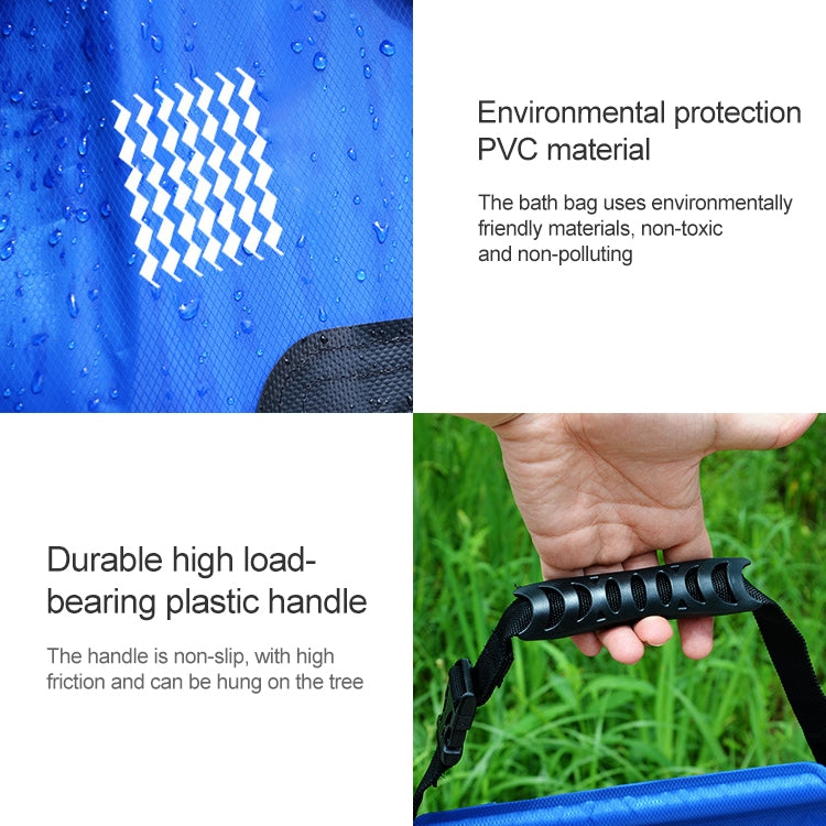 20L 太陽能沐浴袋 戶外自駕露營熱水袋 便攜式野外洗澡儲水袋