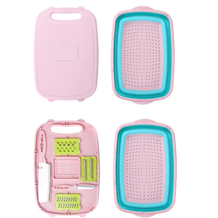 九合一 摺疊菜板塑料多功能家用砧板 廚房抗菌防霉切菜板刀具套裝