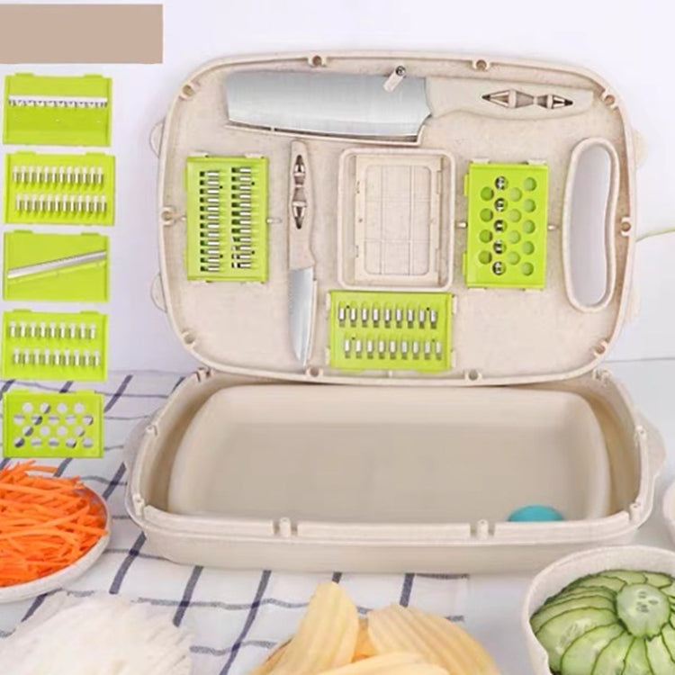 九合一 摺疊菜板塑料多功能家用砧板 廚房抗菌防霉切菜板刀具套裝