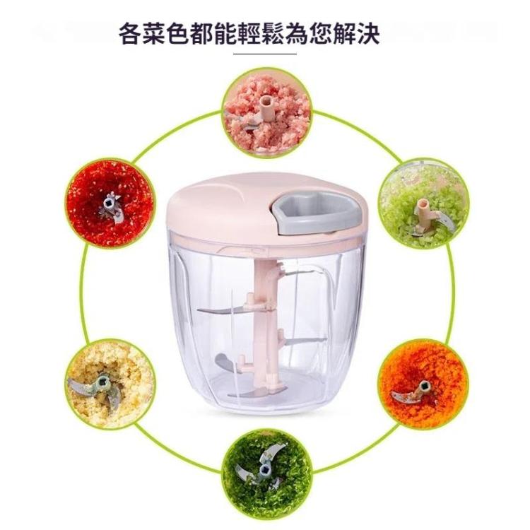 多功能手拉式切菜器家用絞肉機碎肉機搗蒜泥器 顏色隨機