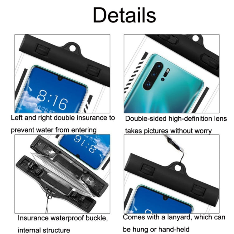 2個一賣 潜水游泳透明TPU手機防水套