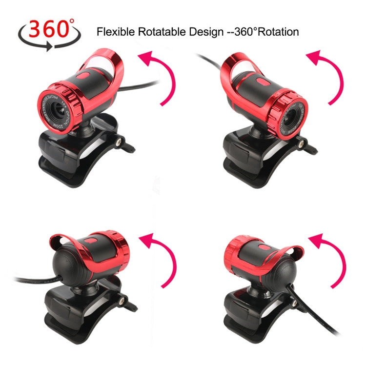 HXSJ A859 480P 電腦網課攝像頭視頻USB攝像頭內置吸音麥克風