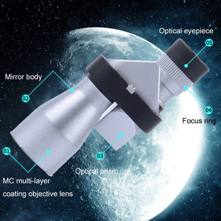 菲萊仕 8x20 單筒拐角望遠鏡 戶外微光夜視便攜望遠鏡
