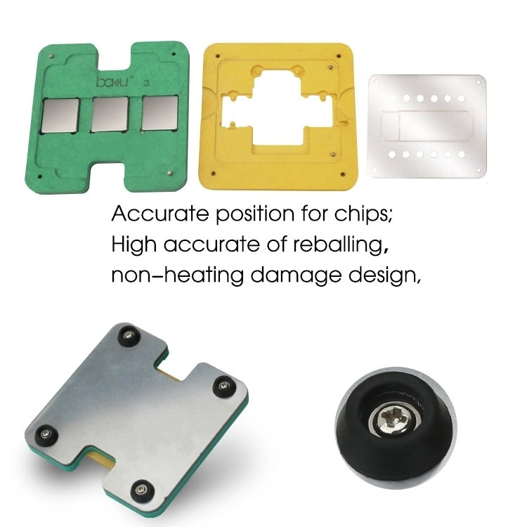 巴酷 3D BGA CPU植錫網主板維修植錫台適用於iPhone A11