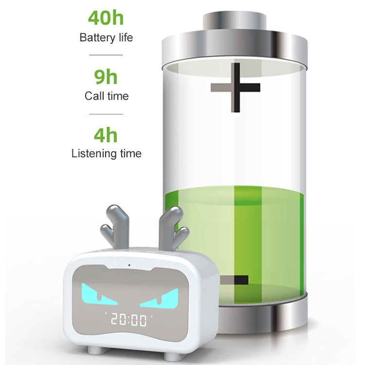 創意智能無線迷你藍牙音箱便攜式電腦低音炮音箱帶鬧鐘