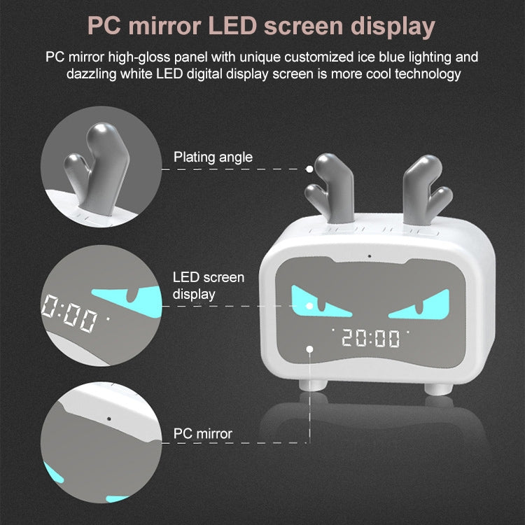 創意智能無線迷你藍牙音箱便攜式電腦低音炮音箱帶鬧鐘