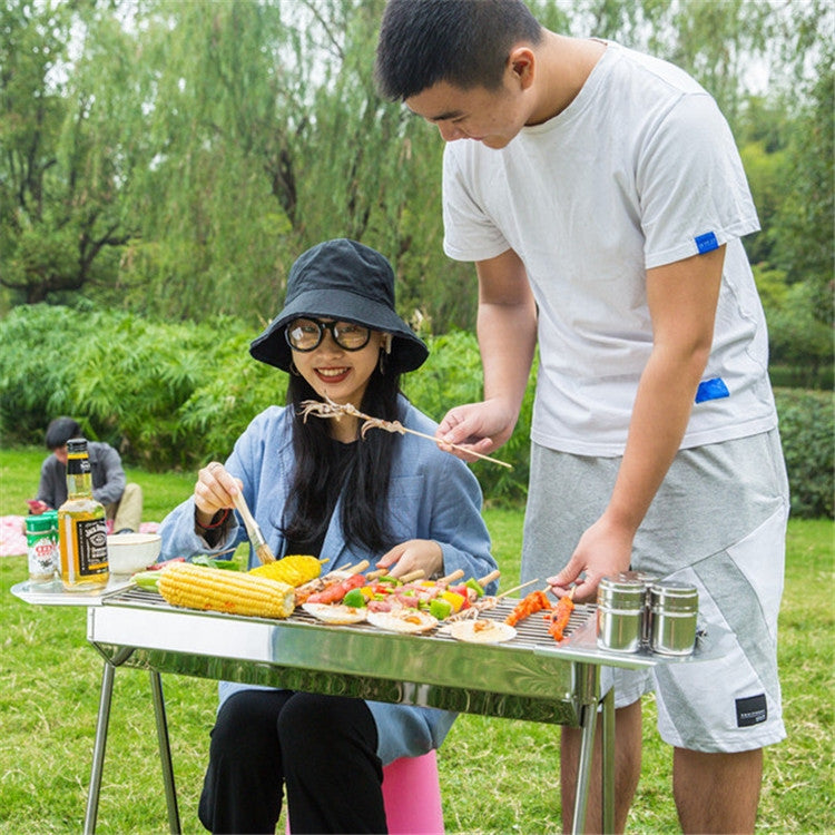 HZ-003 燒烤爐戶外便攜不銹鋼爐子家用木炭燒烤架子