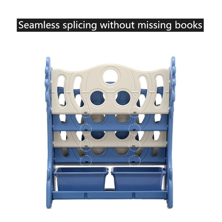 兒童書架簡易家用落地置物架寶寶書櫃收納幼兒園多層卡通繪本架