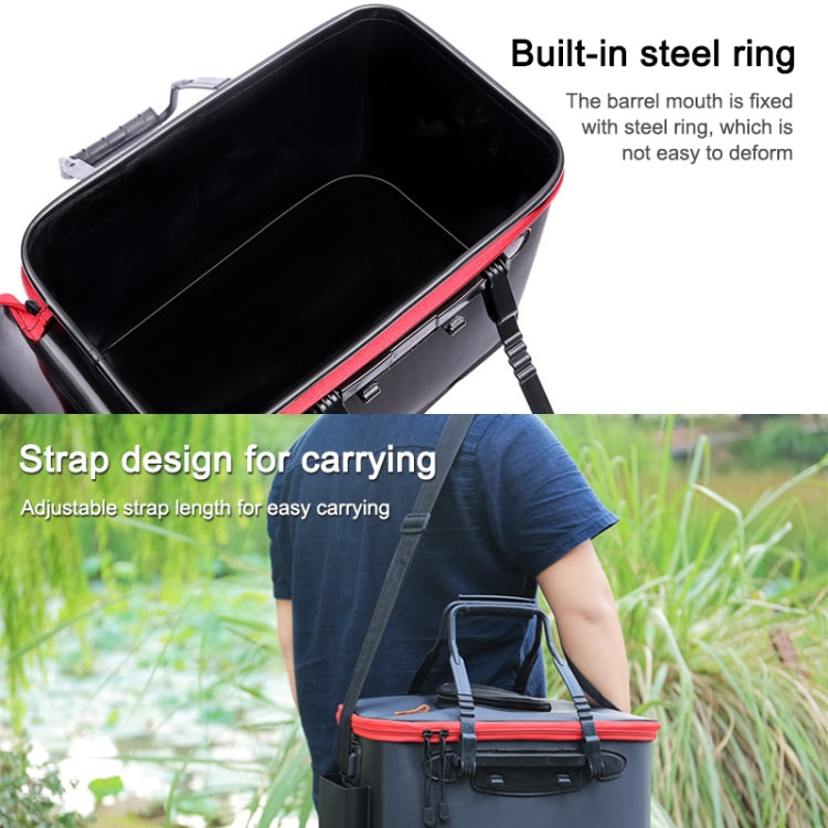 加厚多功能摺疊活魚箱釣魚桶