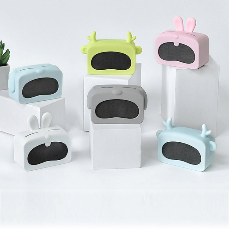 迷你可愛卡通多功能数字夜光溫度計小鬧鐘