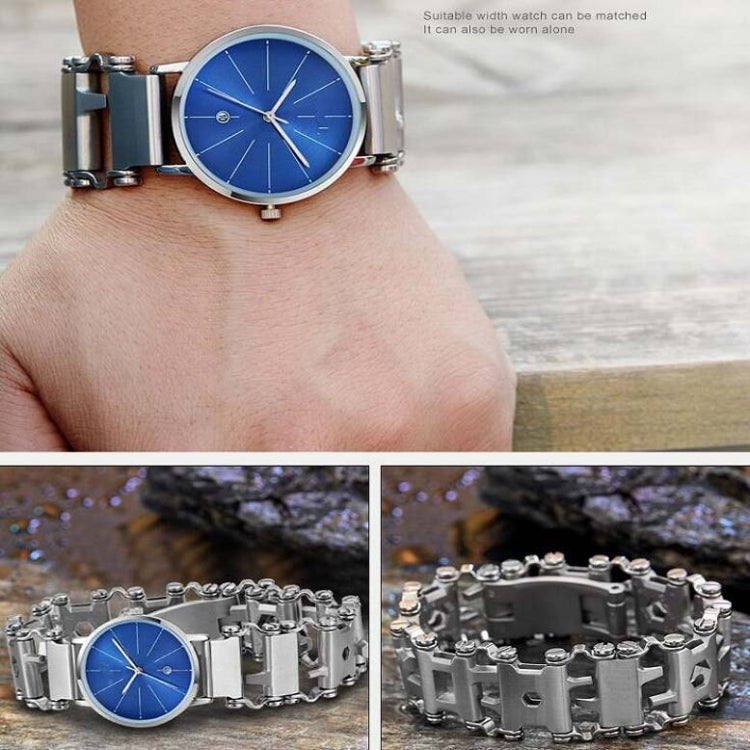 男士多功能不銹鋼戶外生存工具手鏈