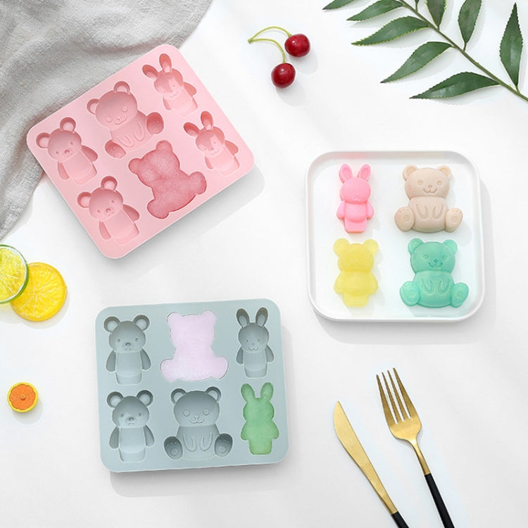 2個賣 可愛卡通動物硅膠巧克力模烘培蛋糕模具冰格