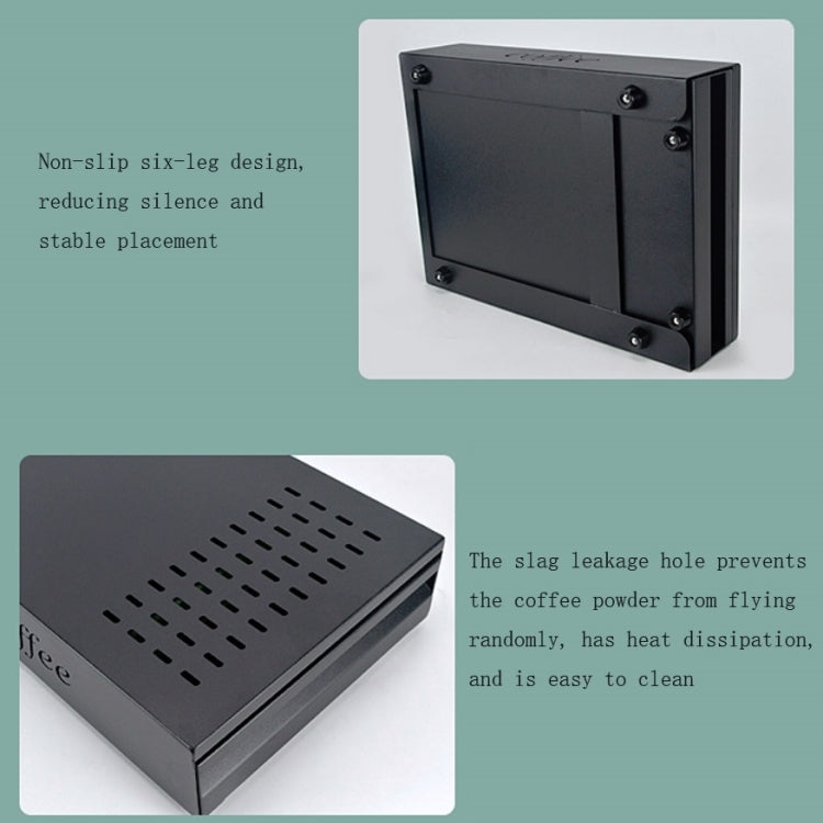 不銹鋼抽屜式咖啡粉渣盒敲渣盒咖啡機器具