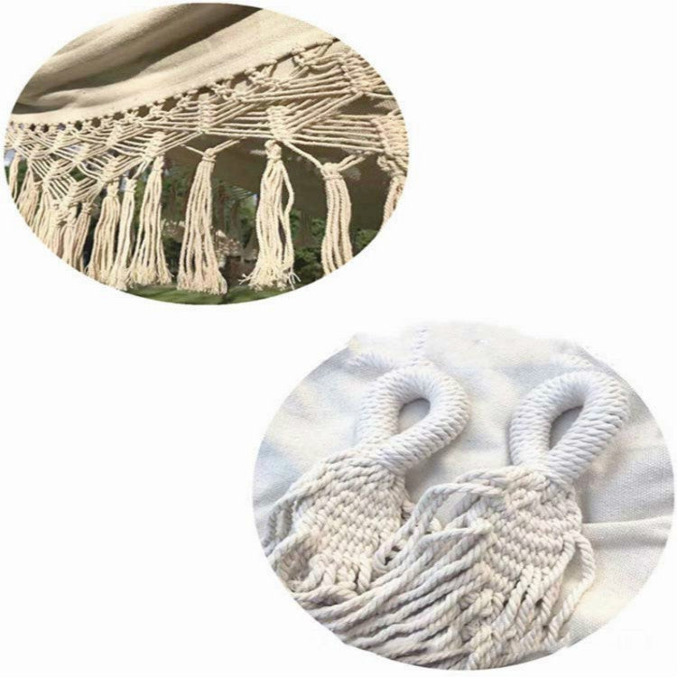 流蘇吊床雙人帆布吊床戶外室內攝影道具