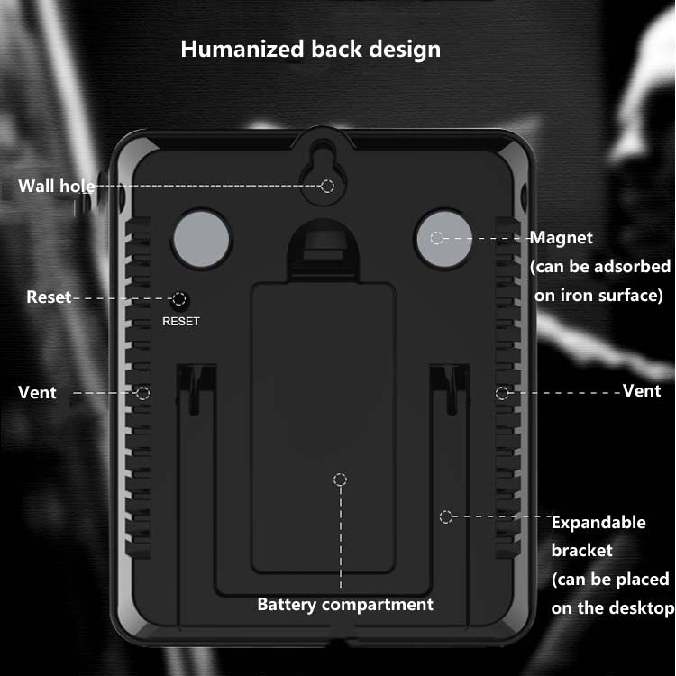 CH-212 雙探針彩屏智能報警燒烤廚房溫度計