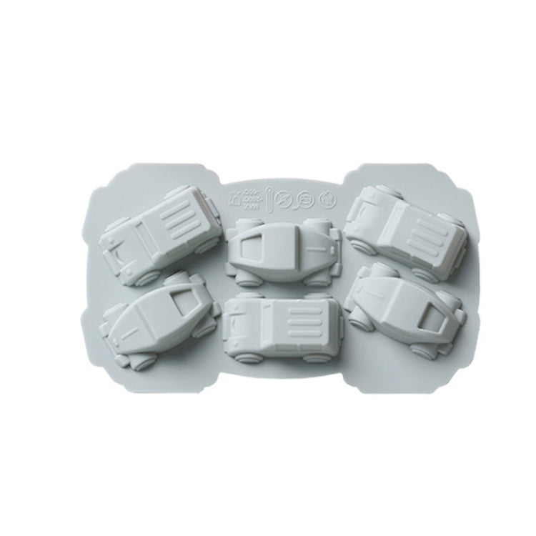 6個一賣 創意蛋糕巧克力模具立體汽車卡通家用硅膠烘培冰格模具