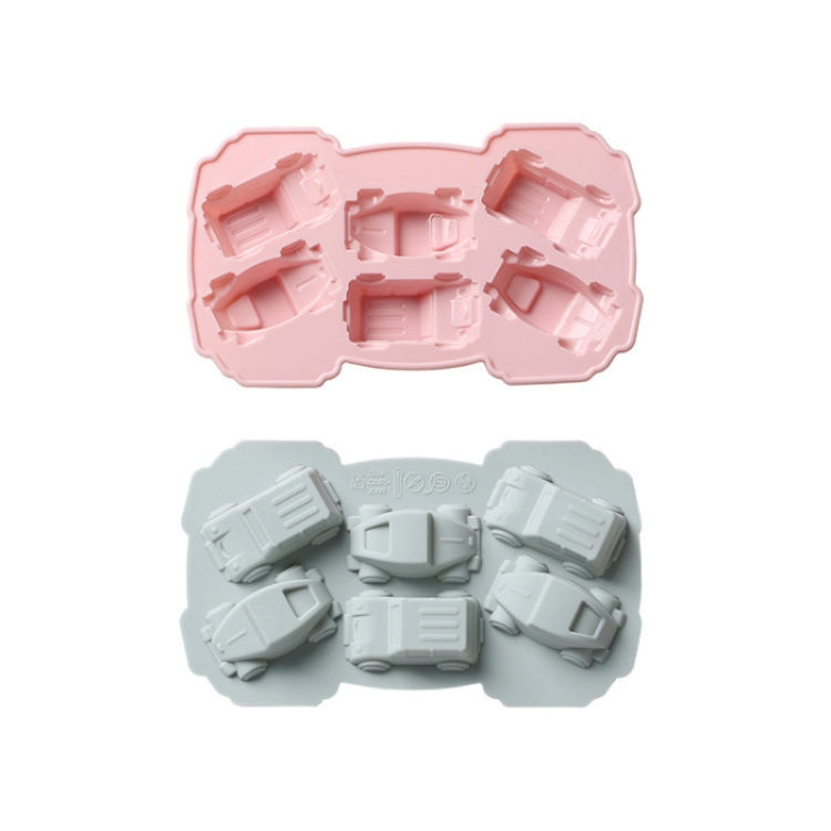 6個一賣 創意蛋糕巧克力模具立體汽車卡通家用硅膠烘培冰格模具