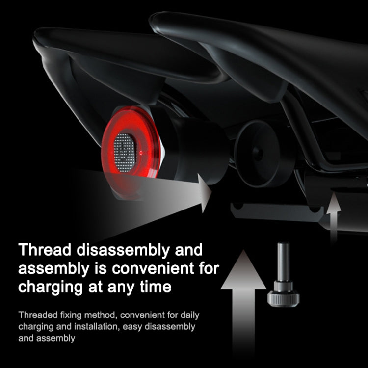 MEROCA MX2智能感應剎車尾燈山地車燈USB充電公路車自行車夜騎尾燈