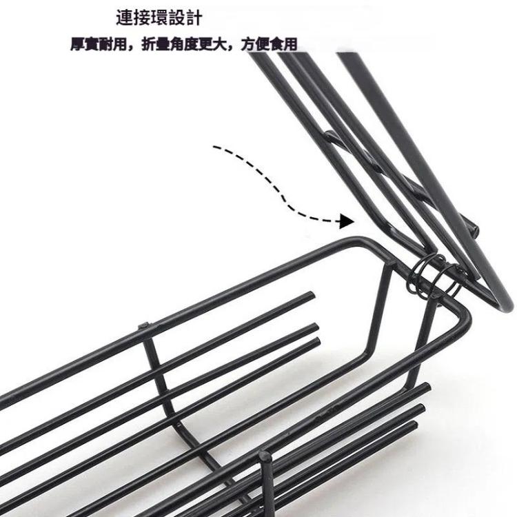 2個一賣 熱狗燒烤籠 香腸烤夾烤肉夾網 木柄燒烤網架