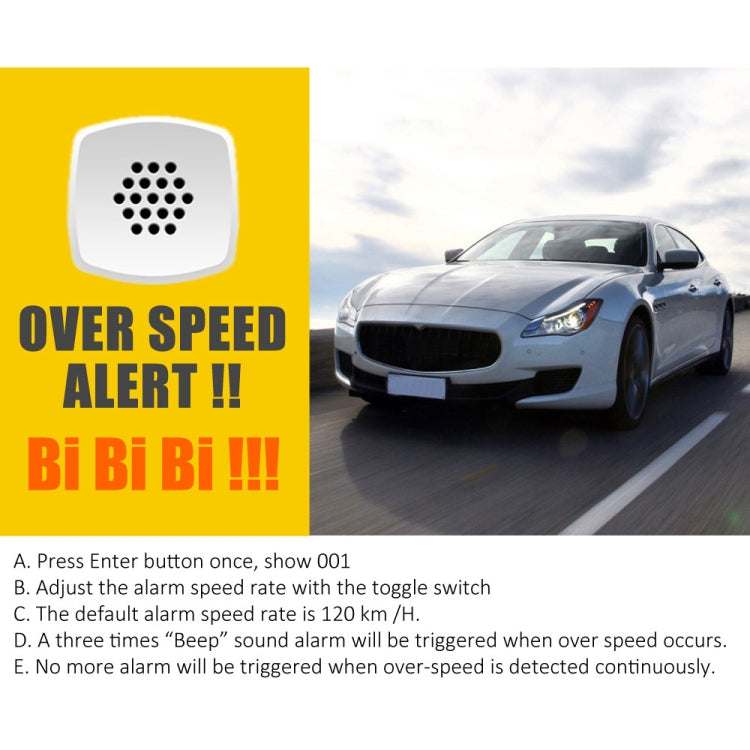 Kingneed C80 4.5英寸HUD汽車抬頭显示器GPS速度儀測超速報警里程海拔時鐘