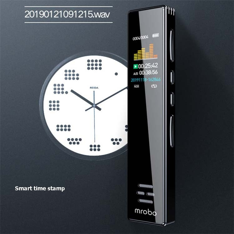 MROBO A10 專業錄音筆高清降噪學生MP3彩屏播放器