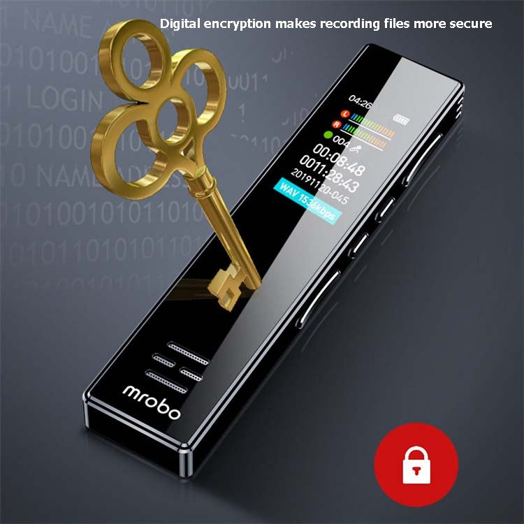 MROBO A10 專業錄音筆高清降噪學生MP3彩屏播放器