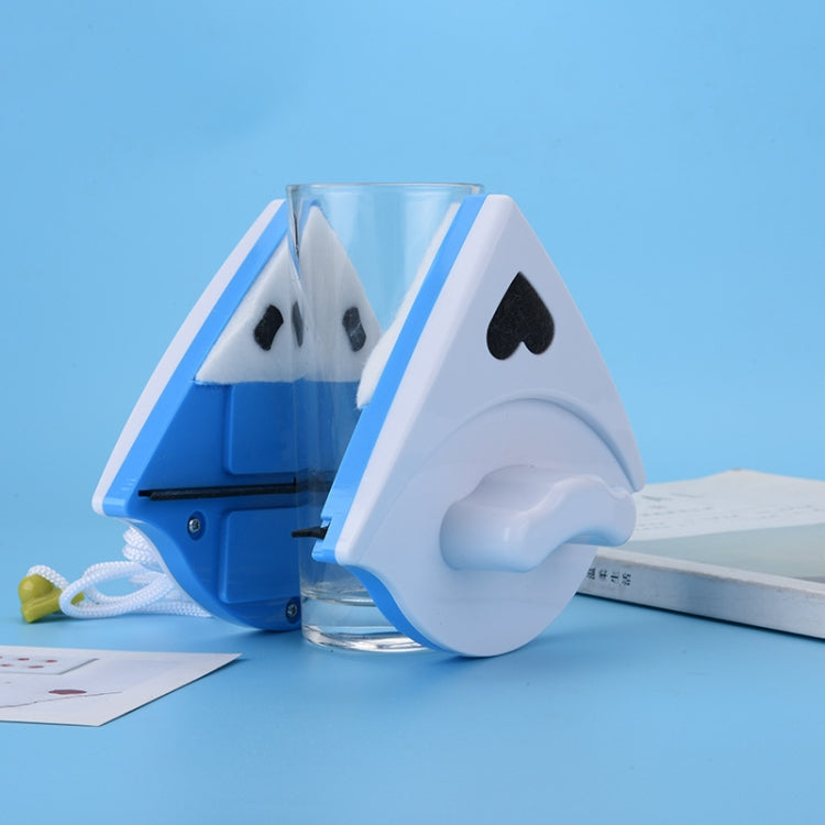 雙面玻璃擦窗器三角形多功能磁性玻璃清潔器