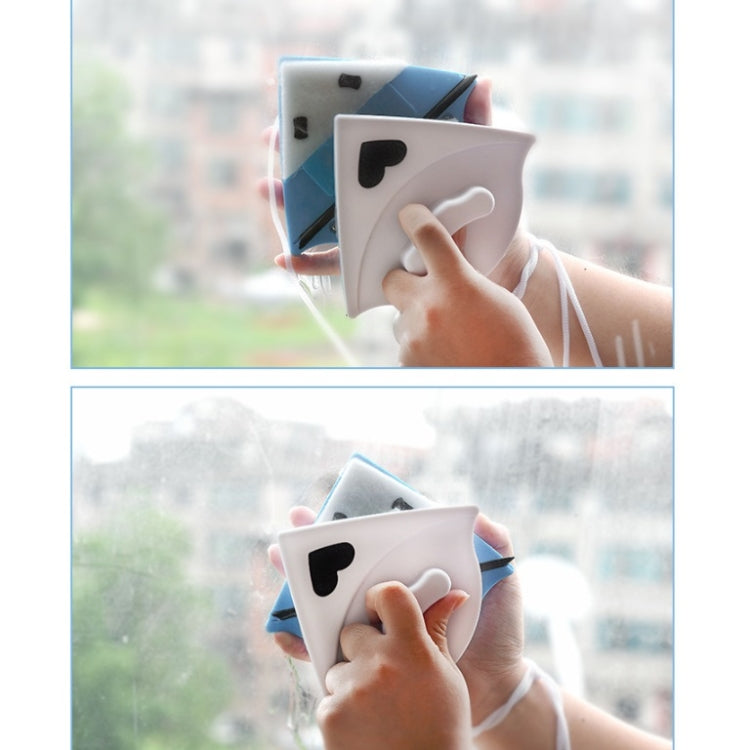 雙面玻璃擦窗器三角形多功能磁性玻璃清潔器