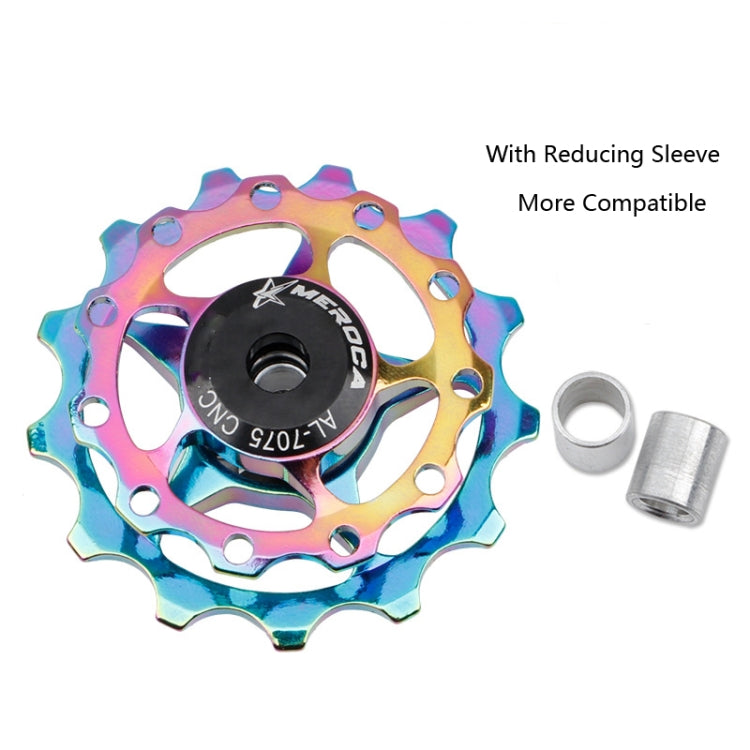 MEROCA Metal Bearings Mountain Bike Road Bike Rear Derailleur Guide Wheel 11T/13T Guide Wheel